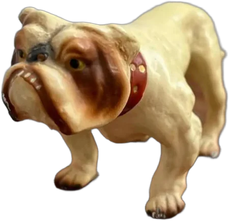Antigua Figurilla Perro Bulldog
