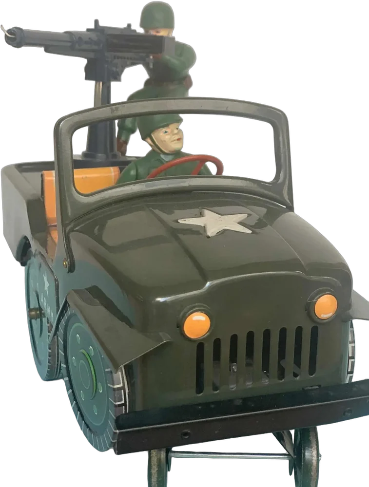 Vintage Jeep A Escala Lámina Japón