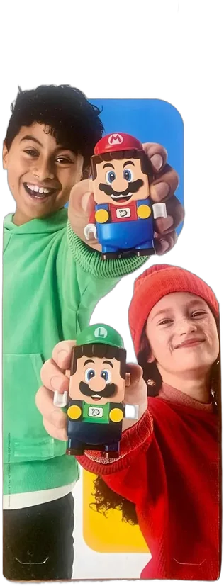 Cartel Doble Vista Súper Mario Lego Super Mario