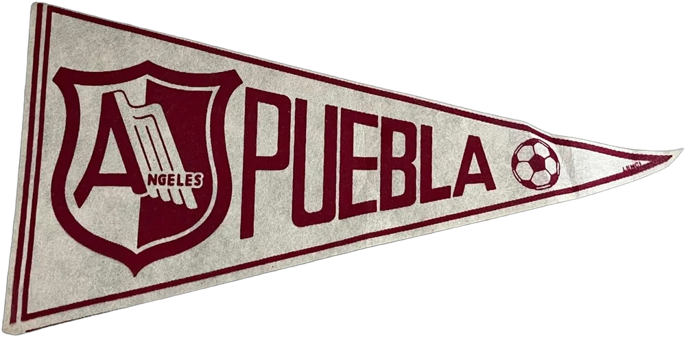 Banderín Futbol Vintage Angeles De Puebla