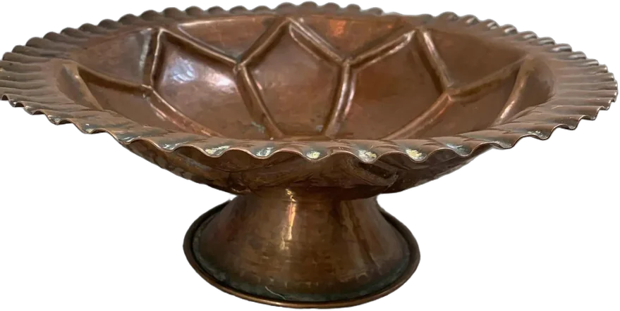 Frutero Cobre Antiguo Dorado Oscuro