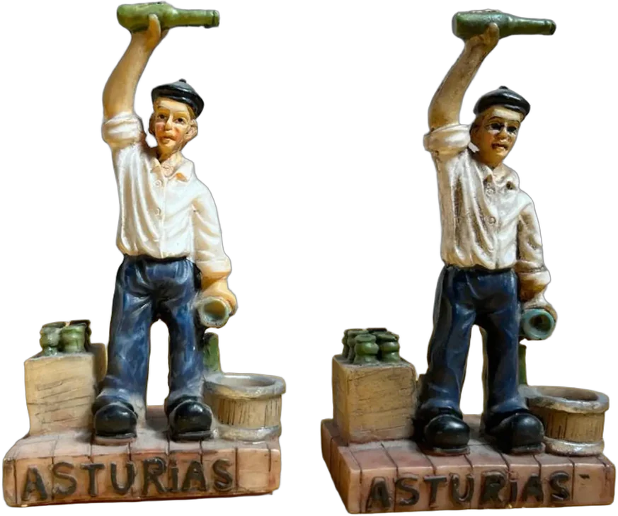 Miniatura Vendedor De Sidra Asturias Antigüedad Vintage