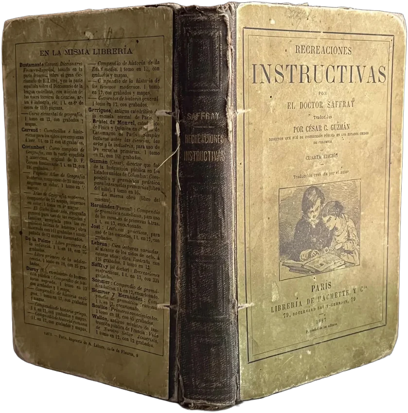 Libro Antiguo Recreaciones Instructivas