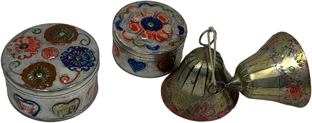 Vintage Lote Artesanías Hojalata