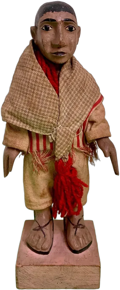 Antigua Figura Tipo Popular Mexicano Siglo Xix