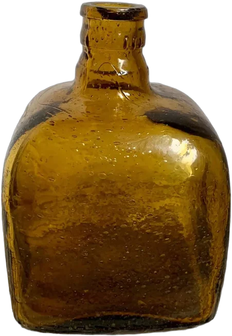 Antigua Botella Ámbar, Vintage, Retro