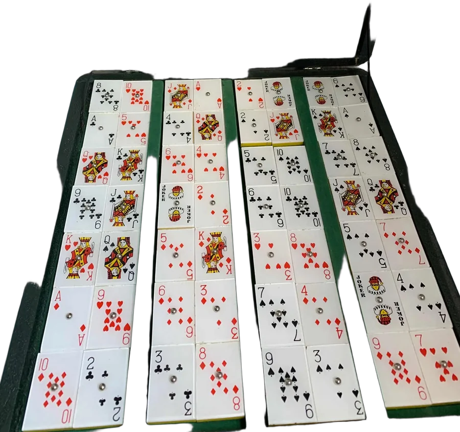 Juego Vintage De Póker Fichas Acrílico Bancomer — imagen 1