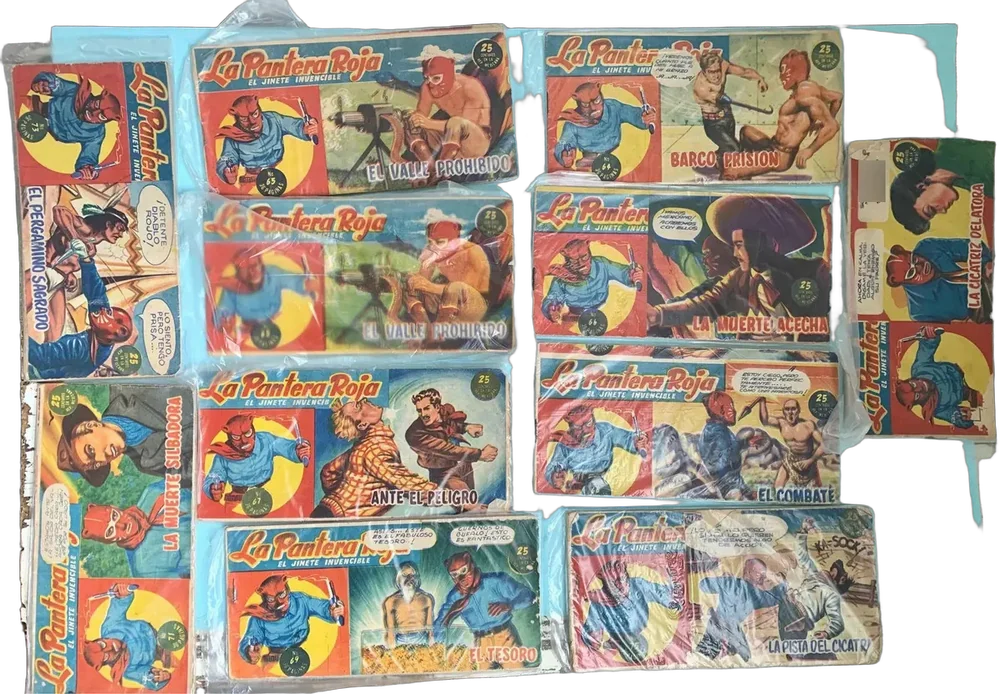La Pantera Roja Cómic Mexicano 50s Vintage