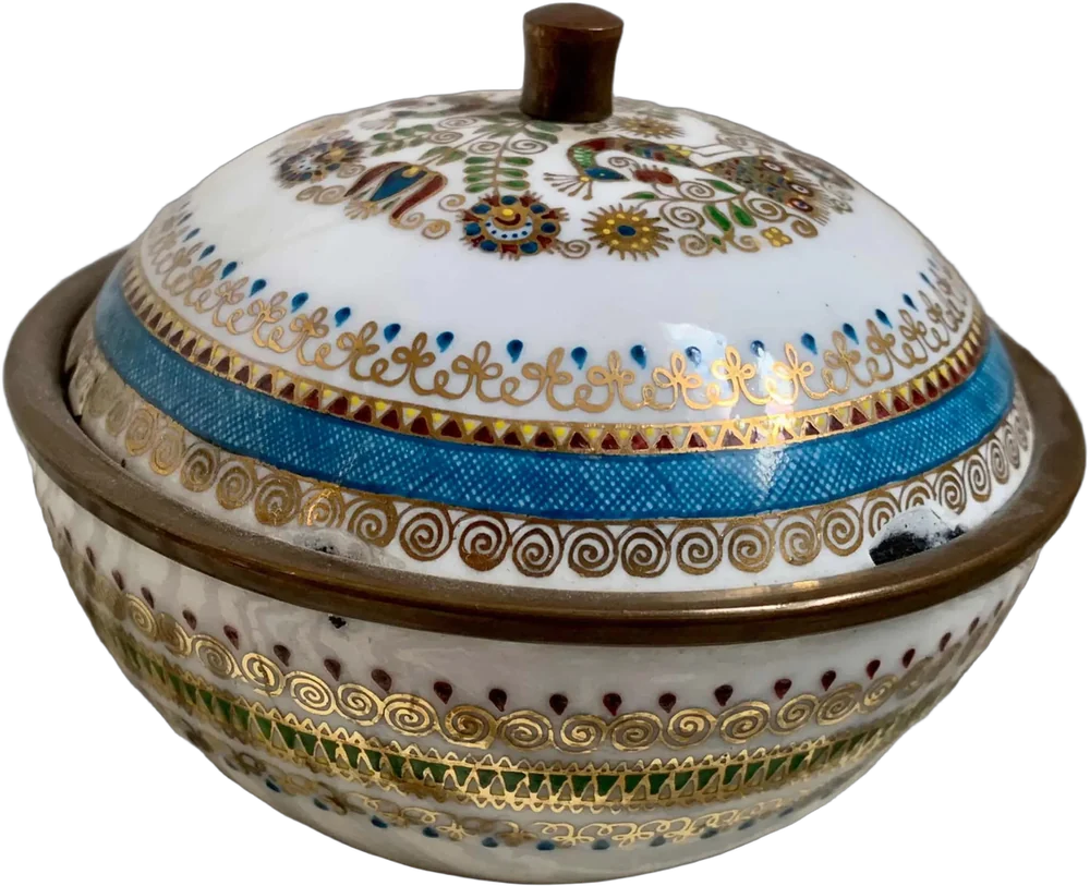 Antiguo Joyero Austriaco Blanco