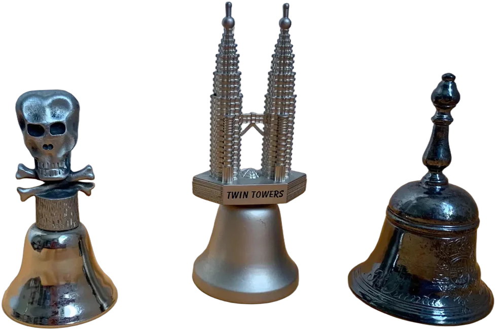 Vintage Campanas Coleccionables Cromadas