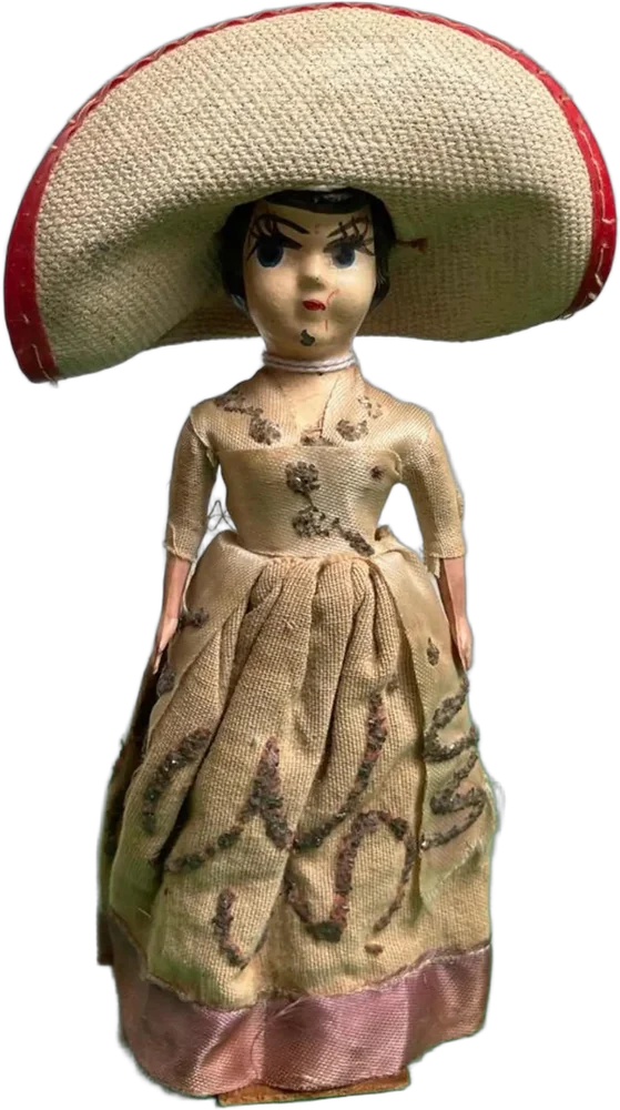 Vintage Muñequita China Mexicana — imagen 1