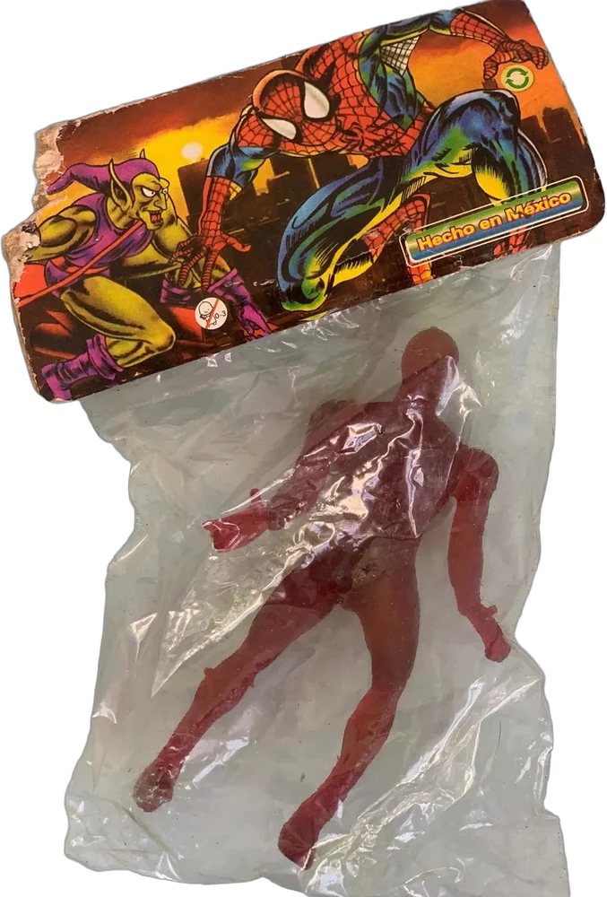 Vintage Hombre Araña Goma
