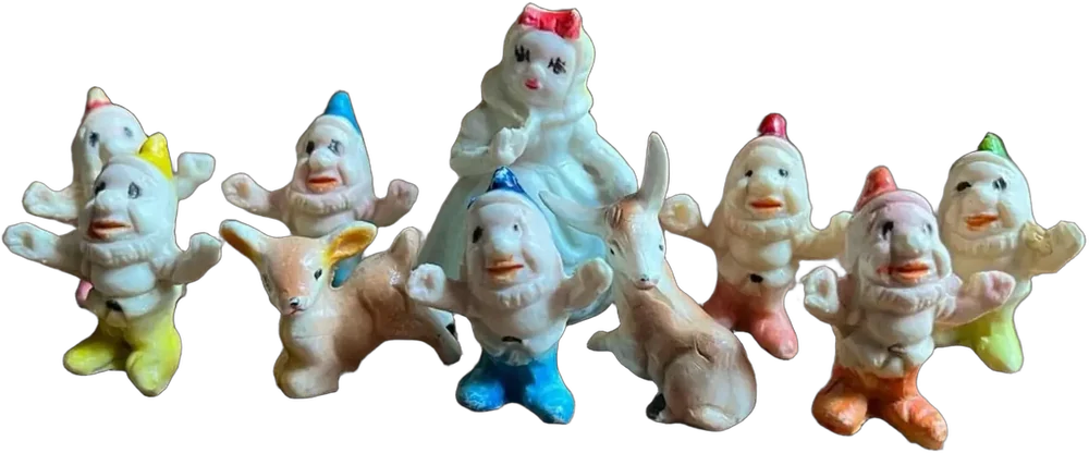 Juguetes Plástico Blanca Nieves Y Los 7 Enanos Vintage