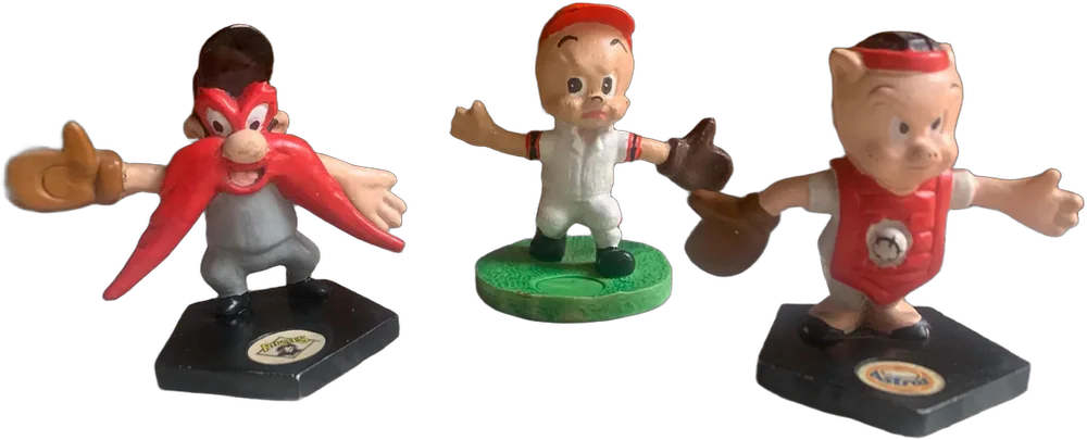 Vintage Figuras Looney Tunes Beisbolistas