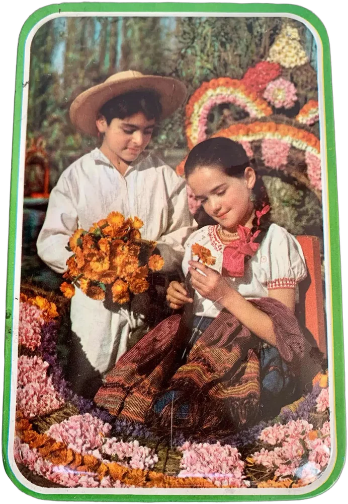 Cajita Lámina Surtido Nabisco Niño Y Niña Xochimilco Colec — imagen 1