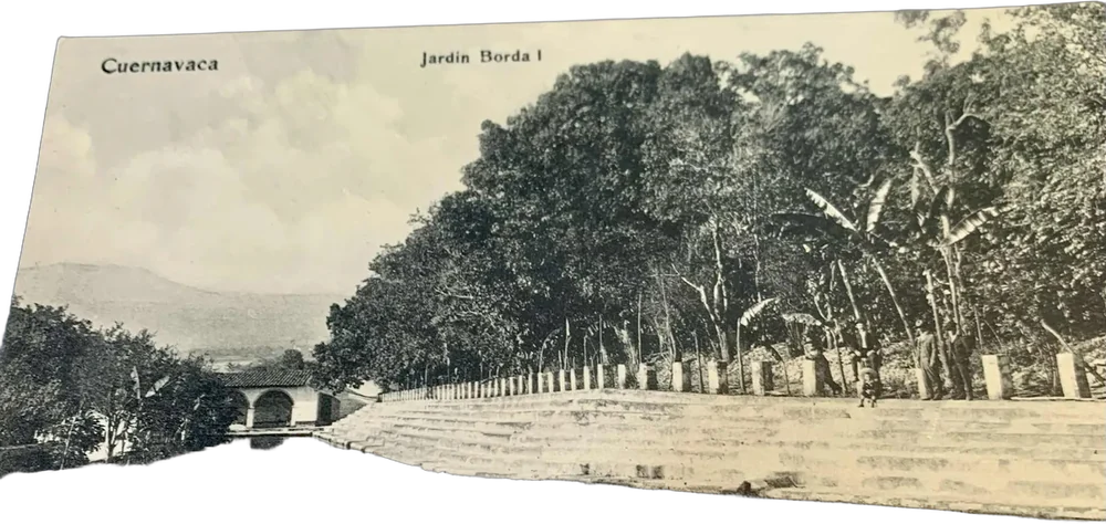 Antigua Postal Jardín Borda Cuernavaca
