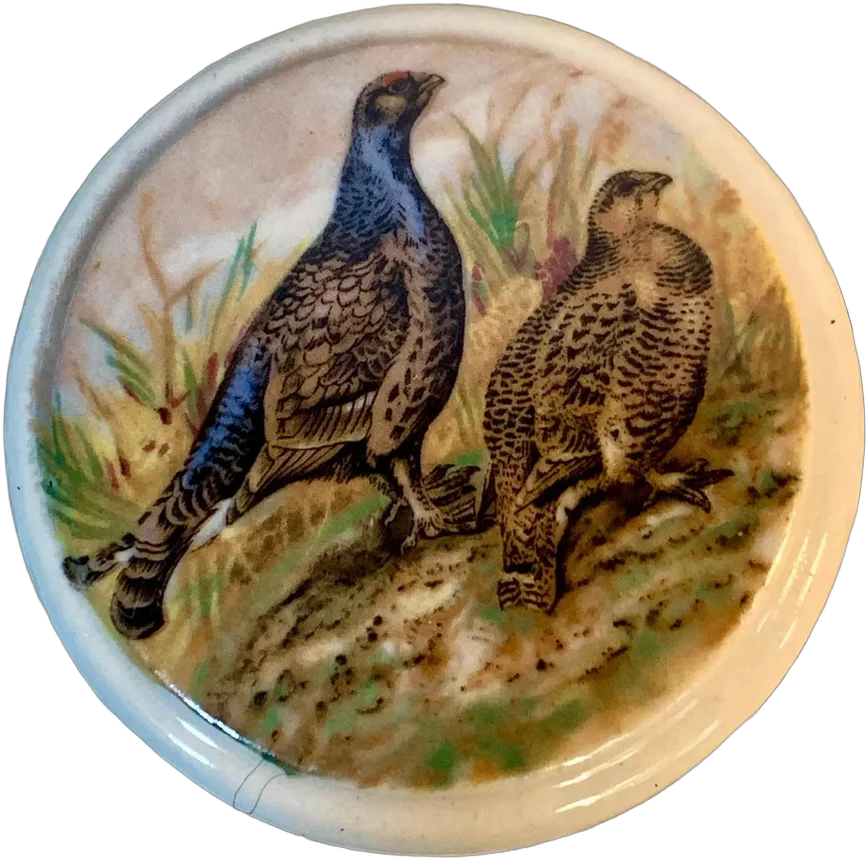Vintage Envase De Porcelana De Pate Coleccionable