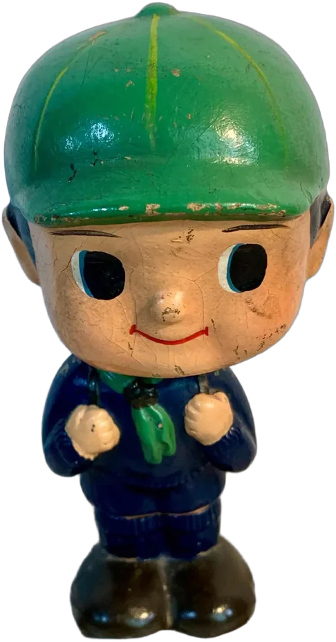 Vintage Antiguo Muñeco Cabezón Niño Explotador