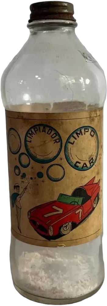 Antigua Botella De Jabón Limpo Cab Coleccionable