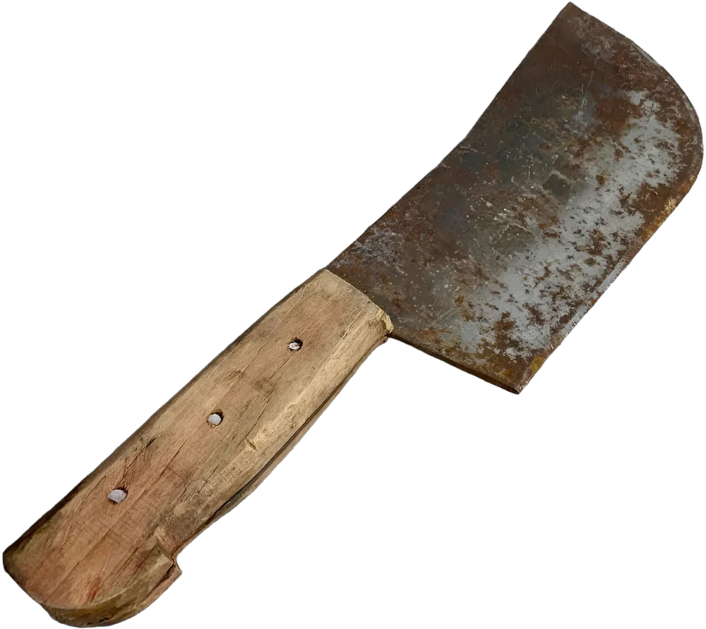 Antiguo Cuchillo Para Carne Rústico Café — imagen 1