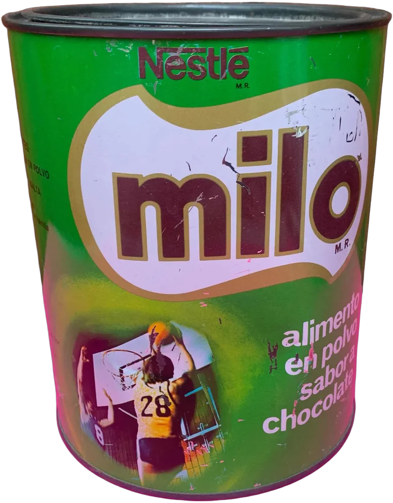 Vintage Bote De Milo Chocolate 70s Coleccionable