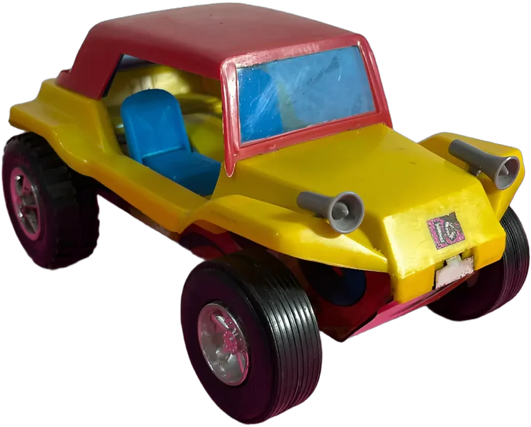 Vintage Carro Boogie Polistil N/a Amarillo