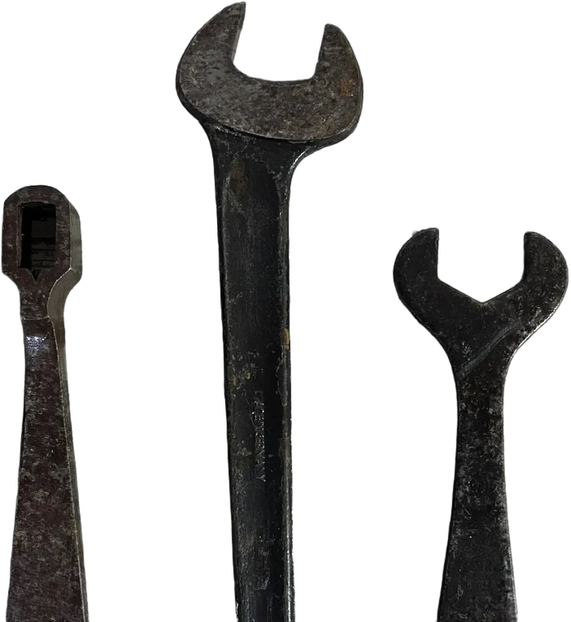 Tres Antiguas Llaves Herramientas Coleccionables — imagen 1