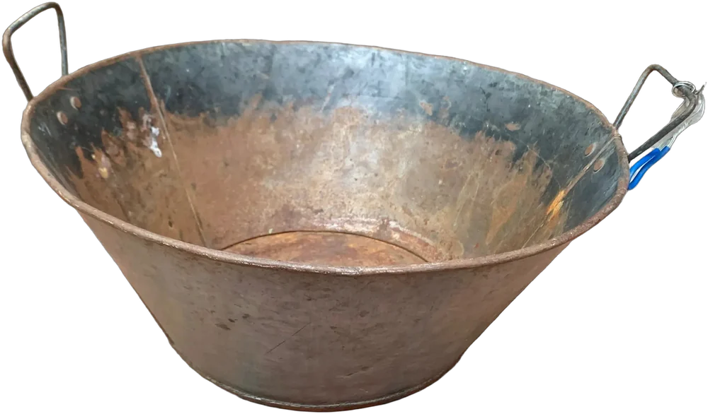 Antiguo Balde O Cazo De Trabajo — imagen 1