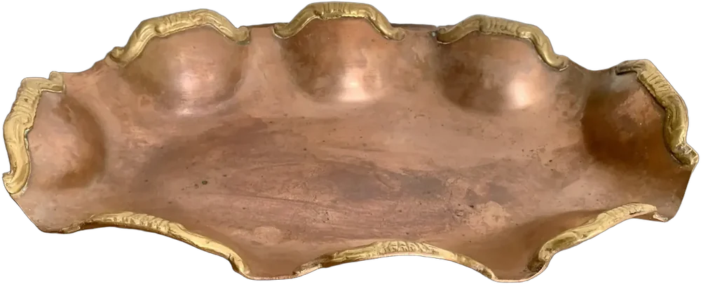 Centro De Mesa Cobre/bronce Decoración Vintage Dorado Oscuro