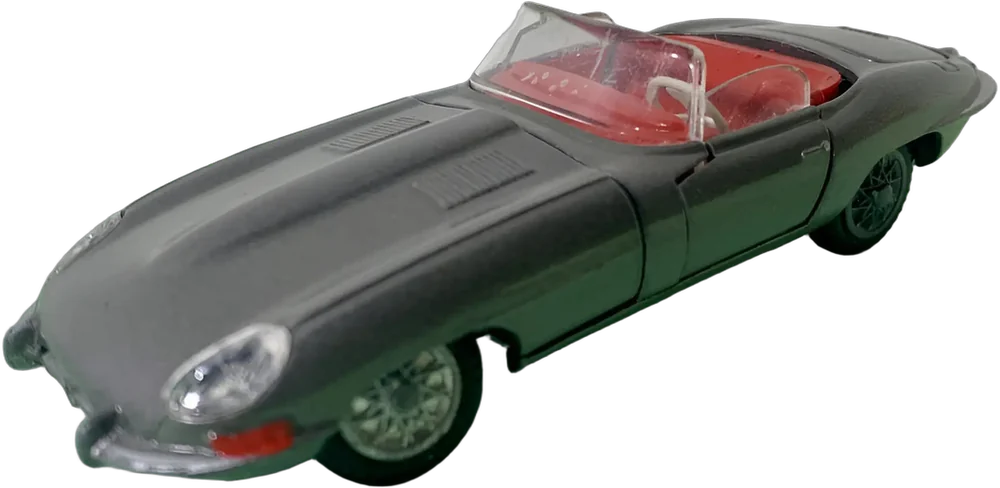 Carro A Escala Jaguar E Tipo Tekno Gris Oscuro