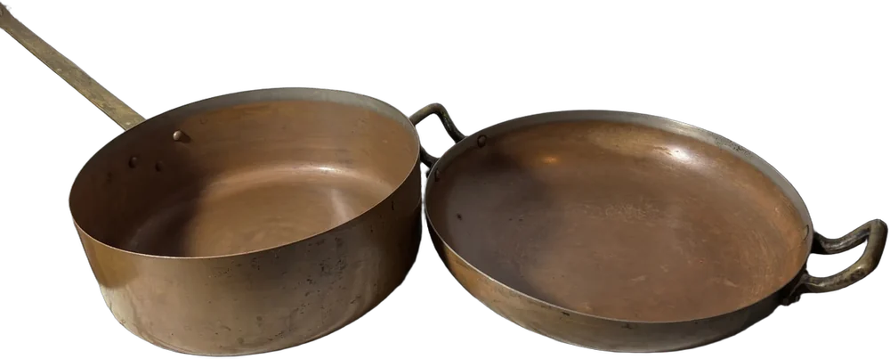 Antiguas Cacerolas Tipo Wong Cobre