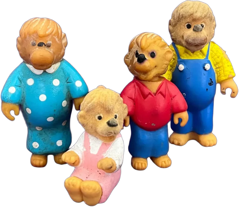 Lote Vintage 4 Figuras Berenstain Bears
