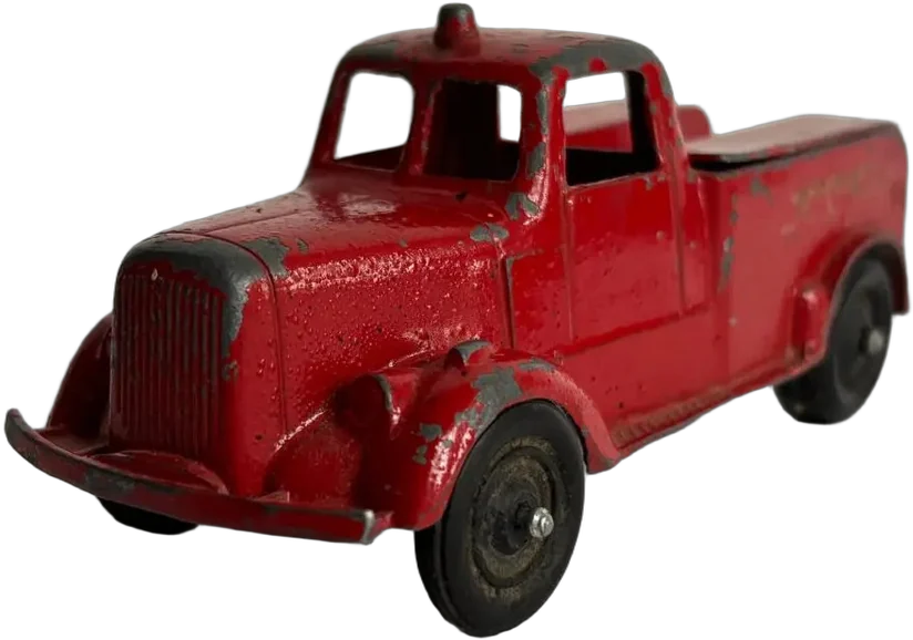 Vintage Camioncito Bombero A Escala Mack Tipo Tootsietoy Rojo