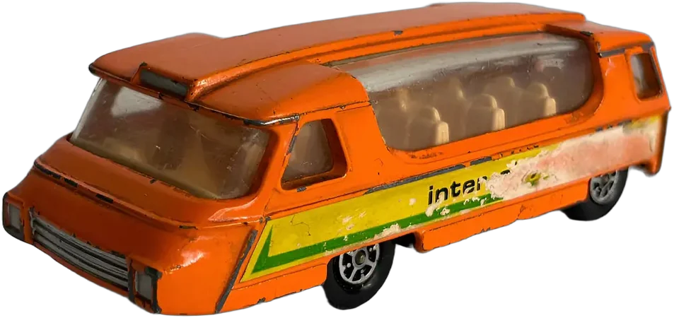 Vintage Mini Bus Citadino A Escala Corgi Naranja