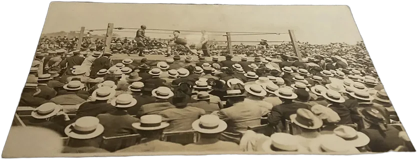Antigua Fotografía Postal Boxeo Revolución