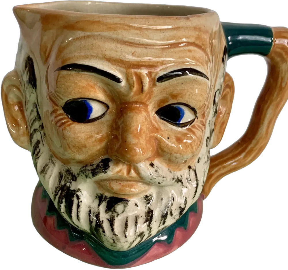 Vintage Taza Cara De Anciano Michael Kors Multicolor Anciano