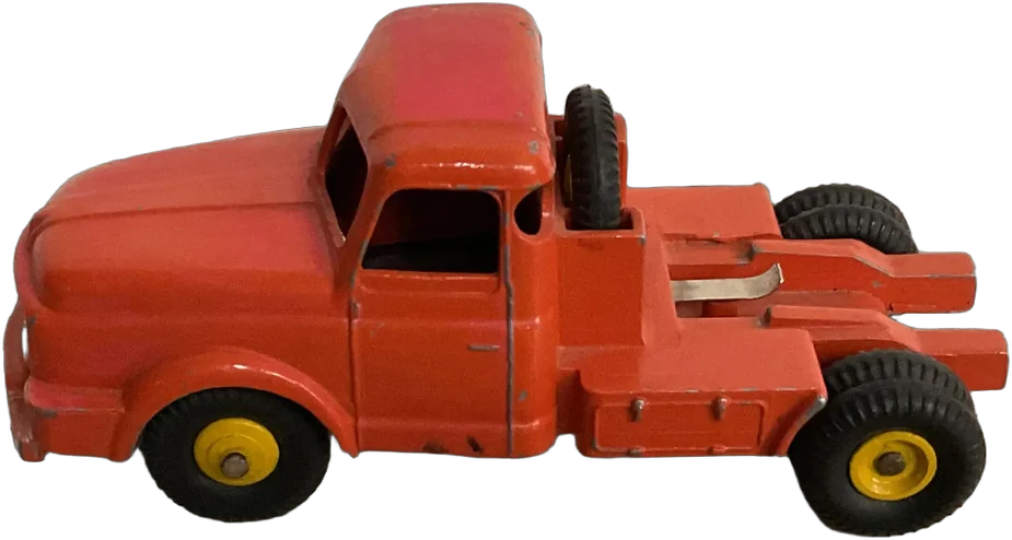 Vintage Camioncito Tractor De Carga Dinky Rojo