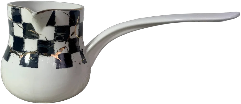 Vintage Jarra Para Crema La Otantik Turquía Blanco