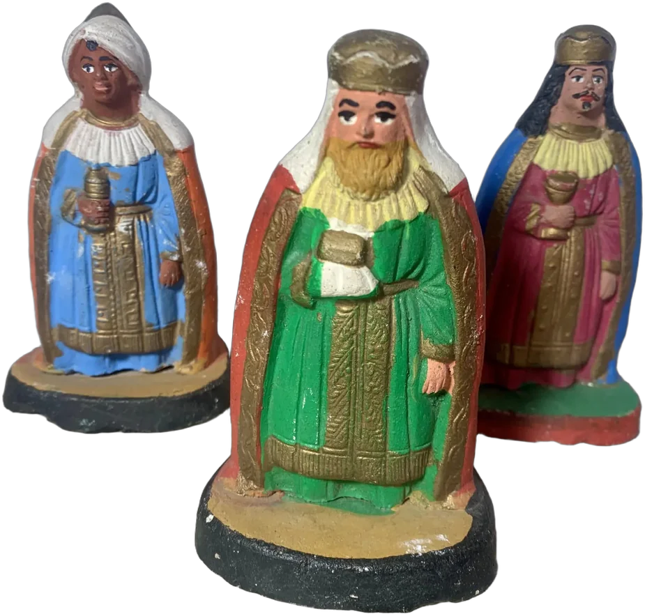 Antiguos Reyes Magos De Nacimiento 11 Cm