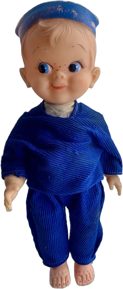 Vintage Muñeco Bebé Marinero 60s