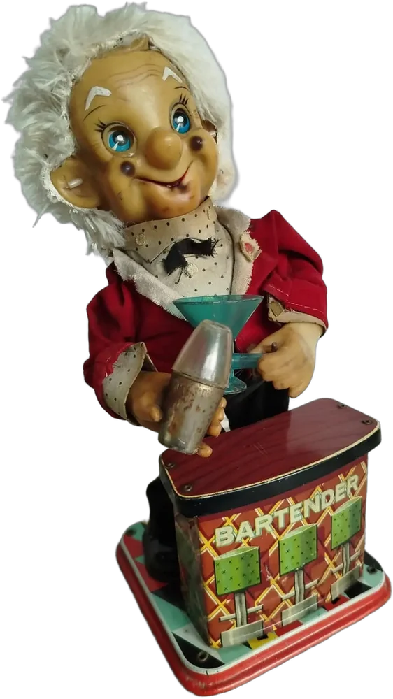 Vintage Muñeco Bartender Japón — imagen 1