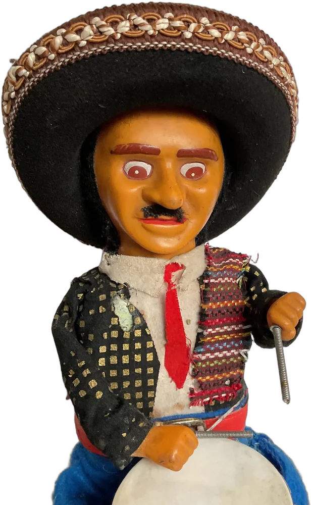 Vintage Muñeco Músico Ranchero Mexicano Alps Japón — imagen 1