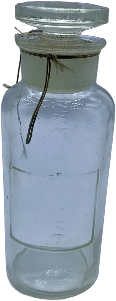 Antigua Botella Boticario Con Tapa