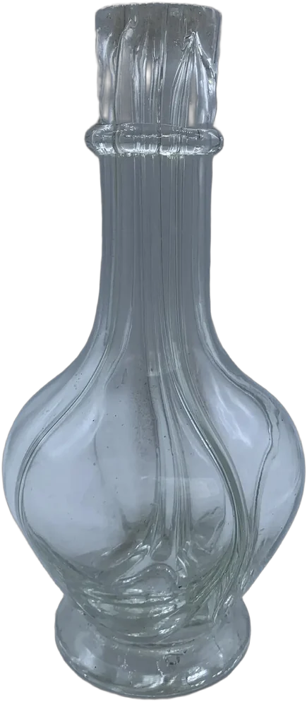 Vintage Botella Francesa 4 Compartimentos Agua Estriado Vertical — imagen 1