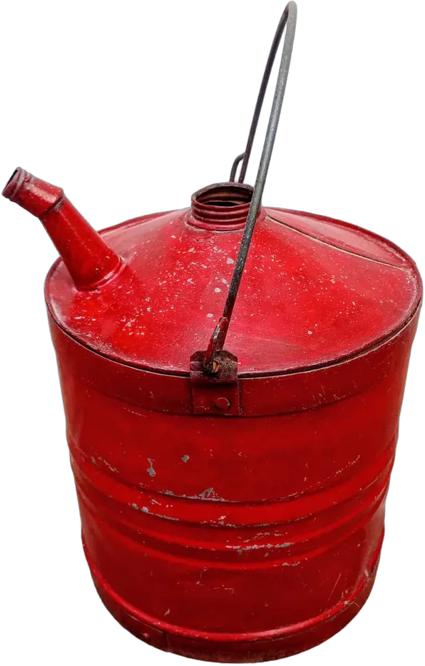 Vintage Bote Lata Para Petróleo