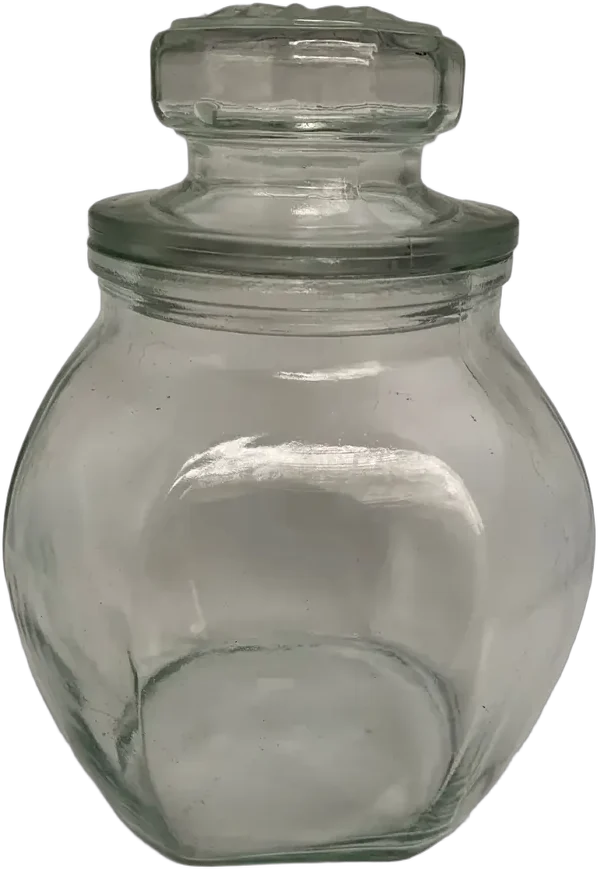 Antiguo Brocal O Frasco Tienda Vidrio — imagen 1