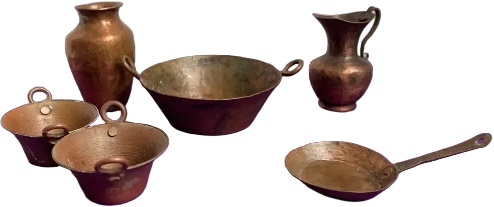 Miniaturas Juguetes Antiguos De Cobre