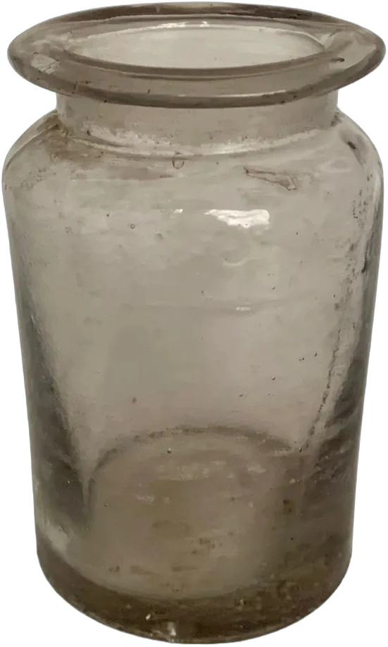 Antiguo Botella Botica Transparente Lila