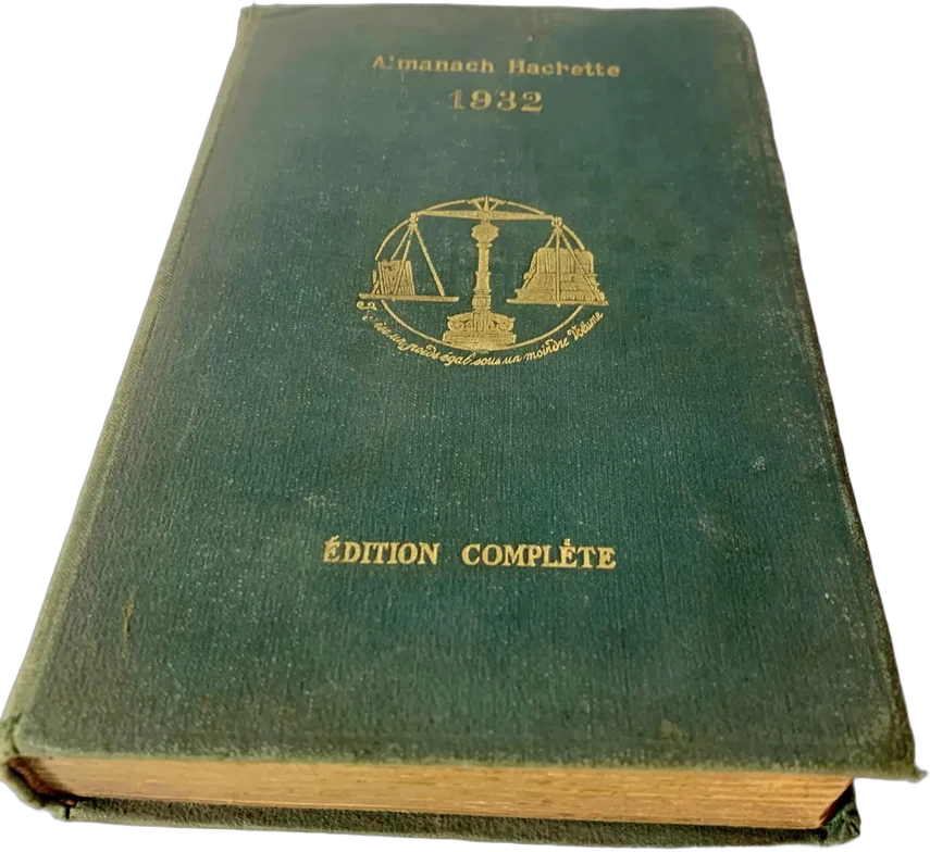 Antiguo Libro Almanaque Francés 1932 — imagen 1