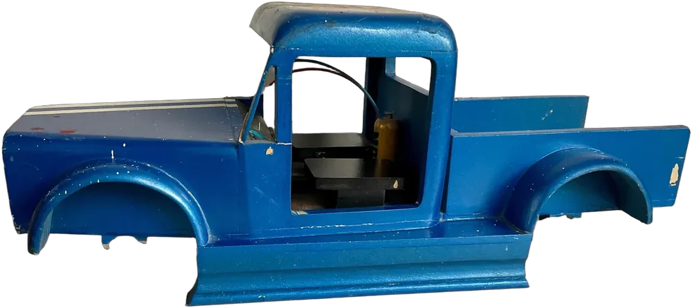 Vintage Camioneta Jeep Madera Py Restauración Jeeo Azul — imagen 1